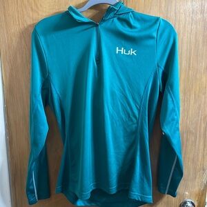 women’s huk fishing quarter zip - size large